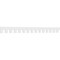 Ekena Millwork Matthews Architectural Grade PVC Dentil Block Trim, 6"H x 1"P x 90"L DENP06MAT02 - alternate 1